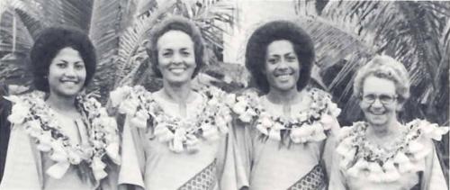 Anna Dunn, Lydia Manueli, Adi Sai Tuivanuavou, Mrs. Doris Leys
